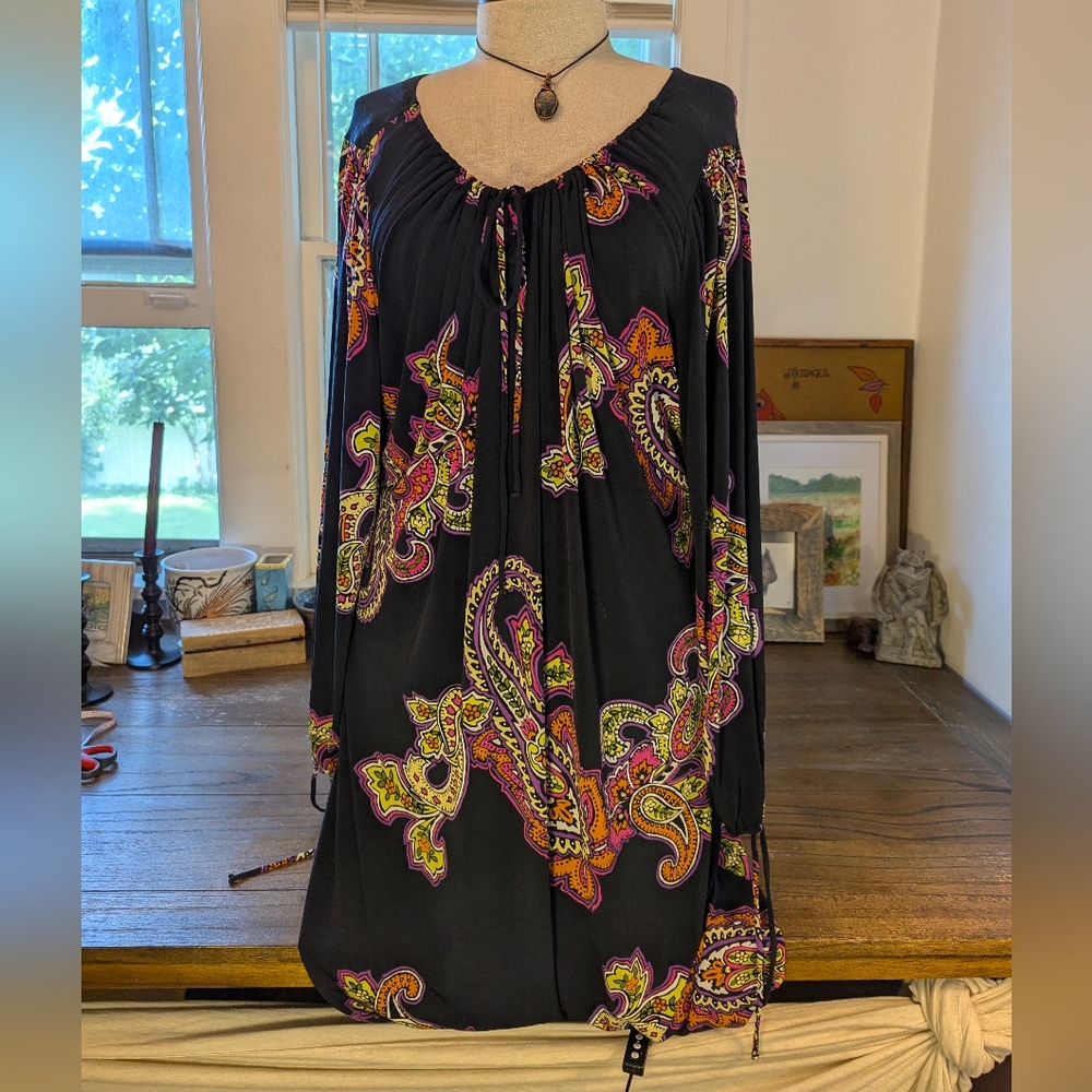 Black Paisley Dress